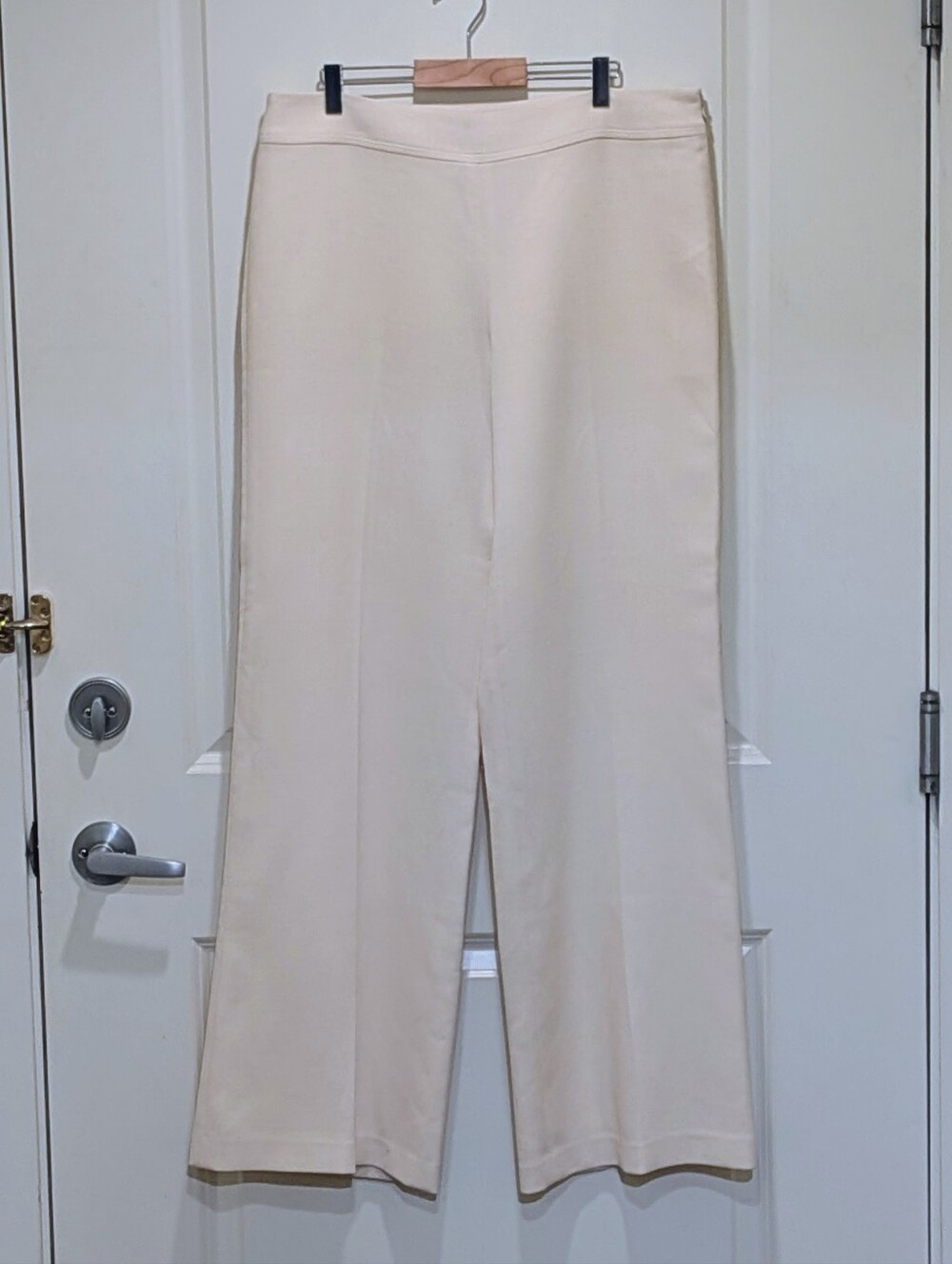 GUC 90s Georgiou Studio 12 Vintage Cream Wool Blend Front Pleat Slacks